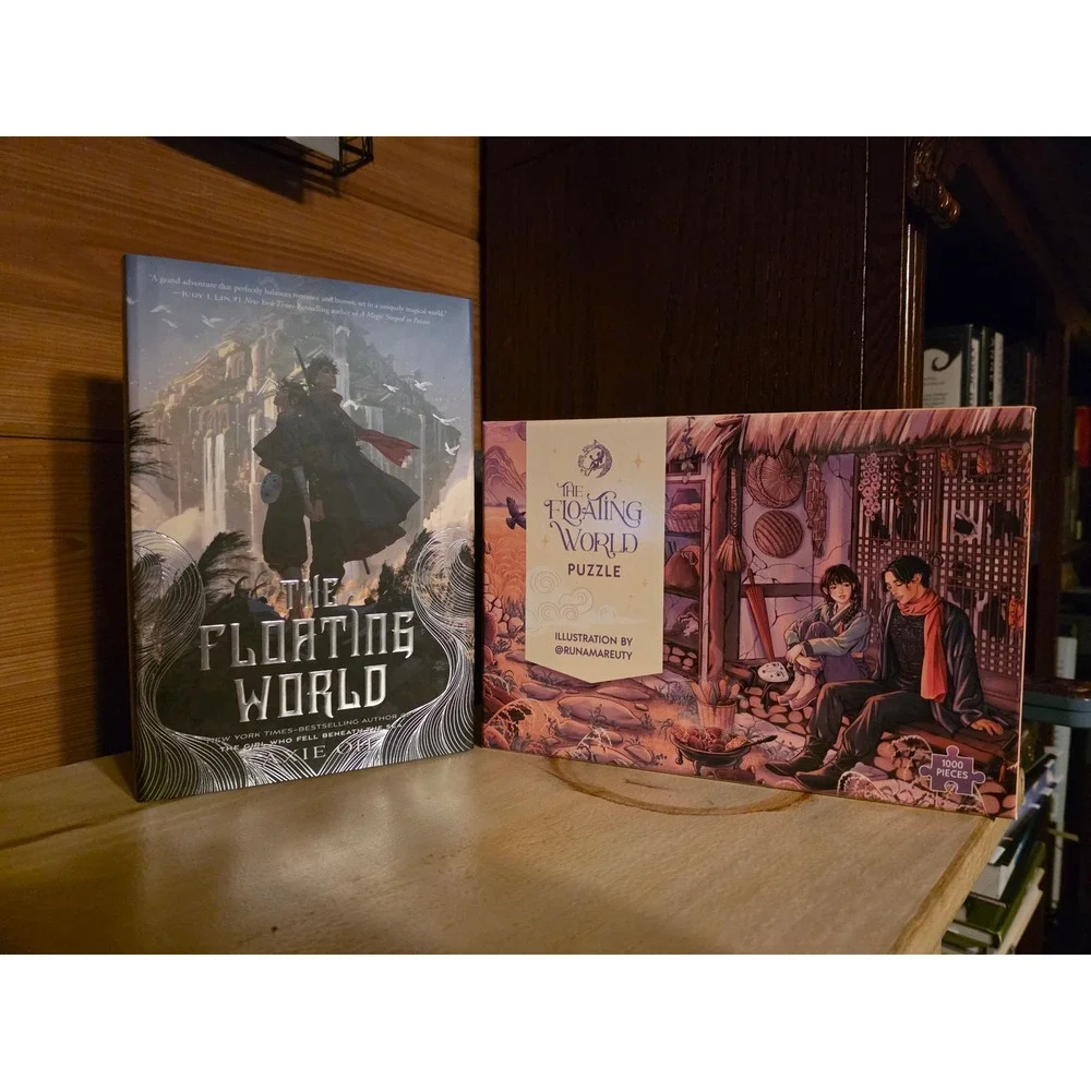 Axie Oh The Floating World Signed Hardcover‎ Book and 1000 Piece Puzzle Set